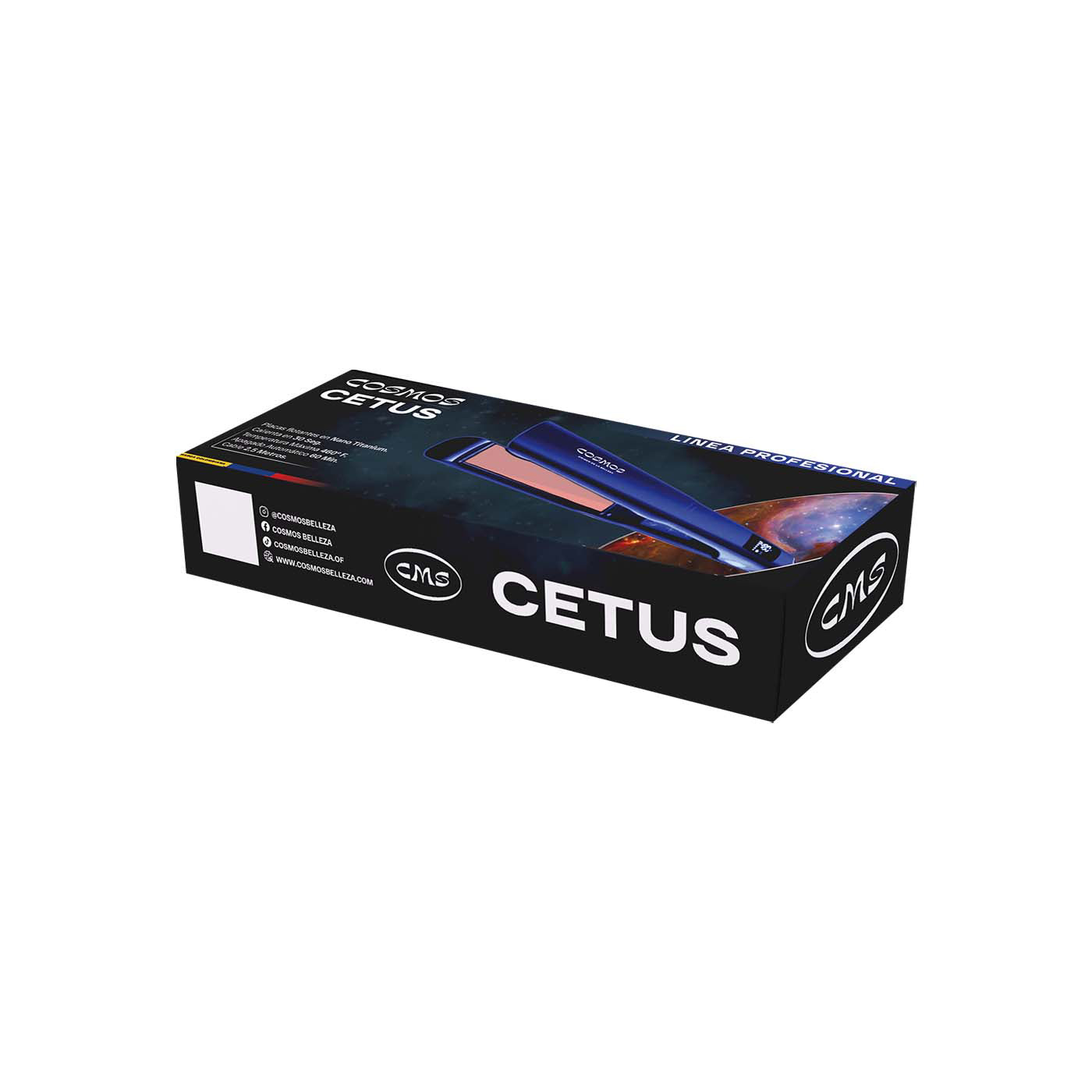 Plancha Para Cabello Profesional En Titanio CMS Cosmos Cetus