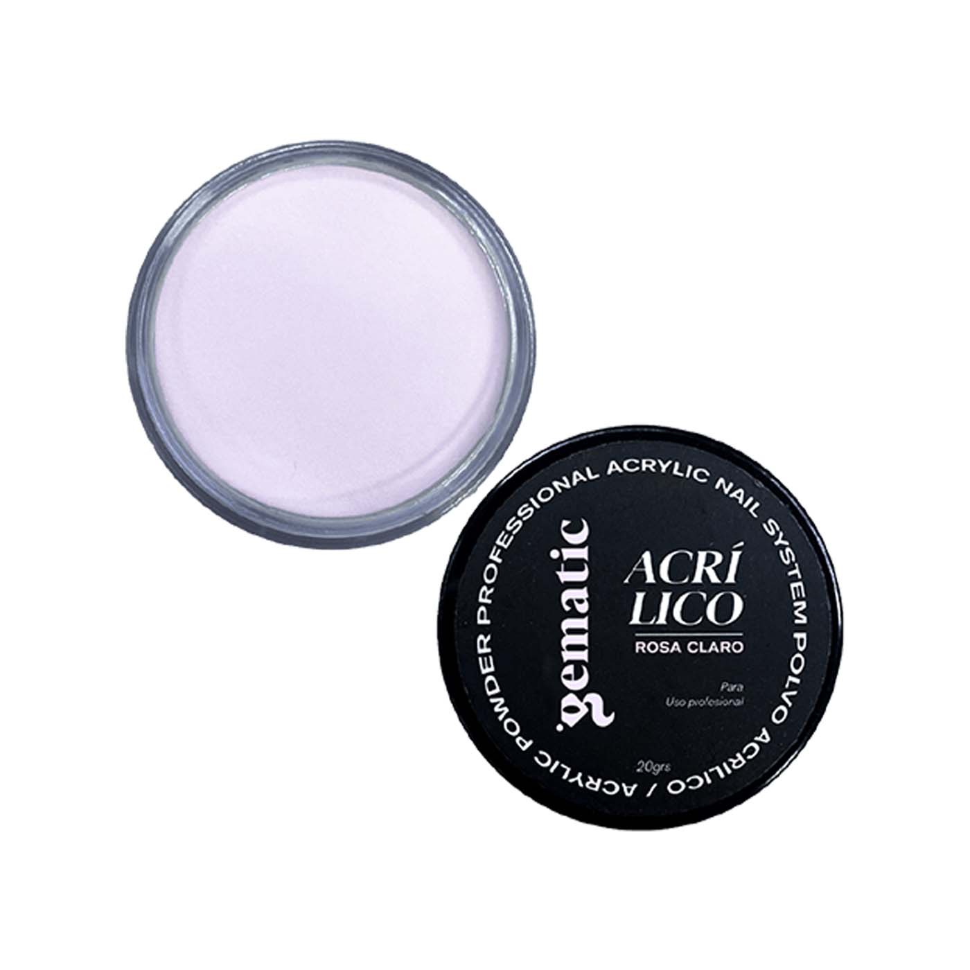 Acrilico De Uñas Gematic Rosa Claro