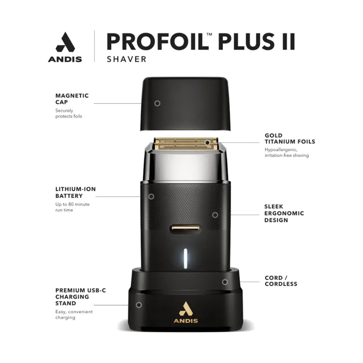 Rasuradora Profesional Andis Shaver Profoil Plus II 563612
