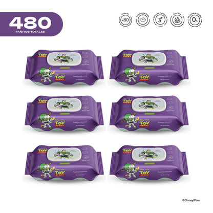 Pack x6 Pañitos Húmedos Toy Story Buzz Lightyear